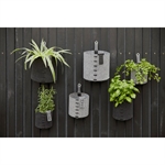 Lübech Living Outdoor Eco-felt plantepotte sort og grå - Fransenhome